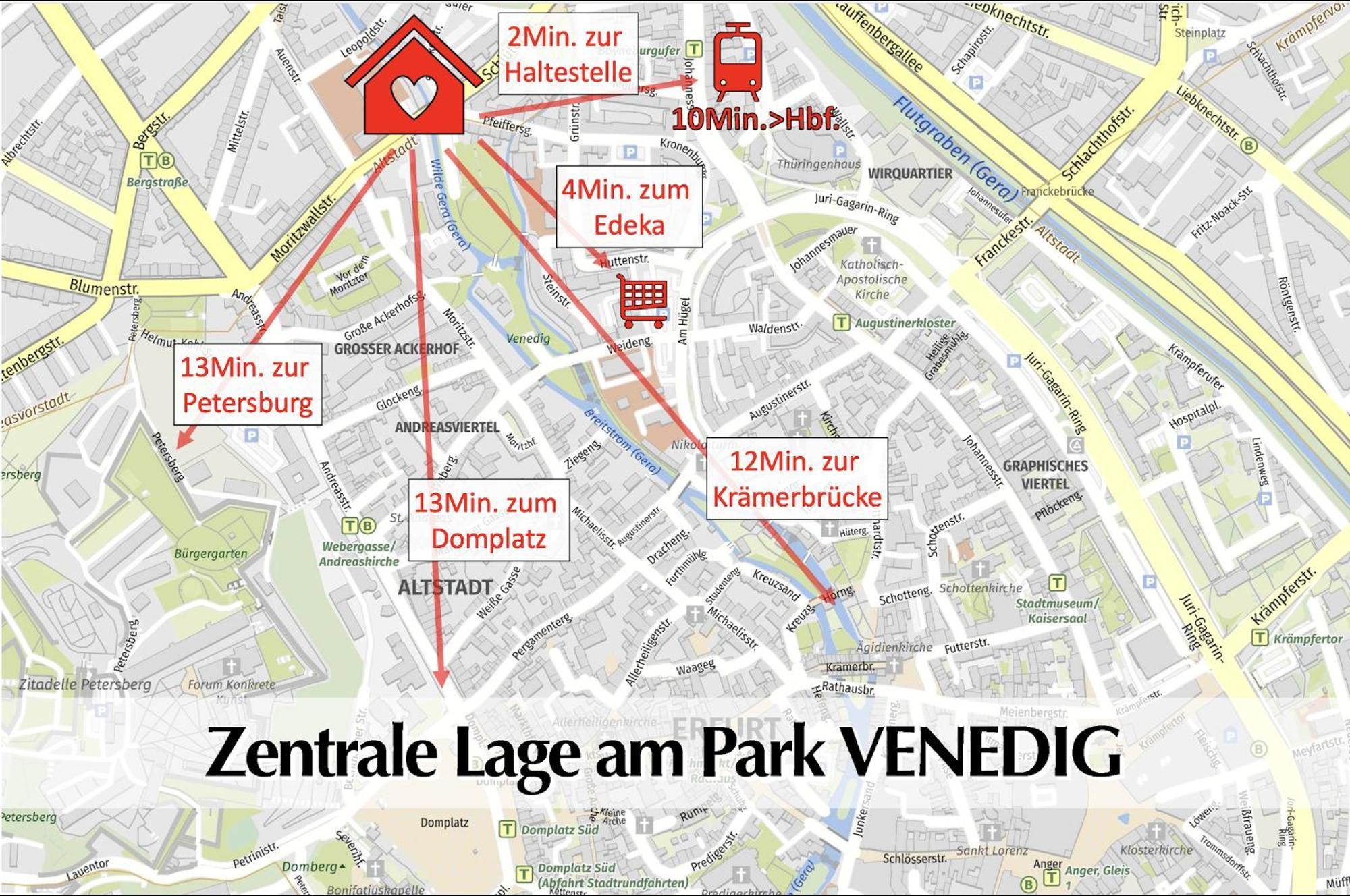 80M2 3R Wohnung Mit Privatem Parkplatz, Kingsize Betten, Smart-Tv, Etc エアフルト エクステリア 写真