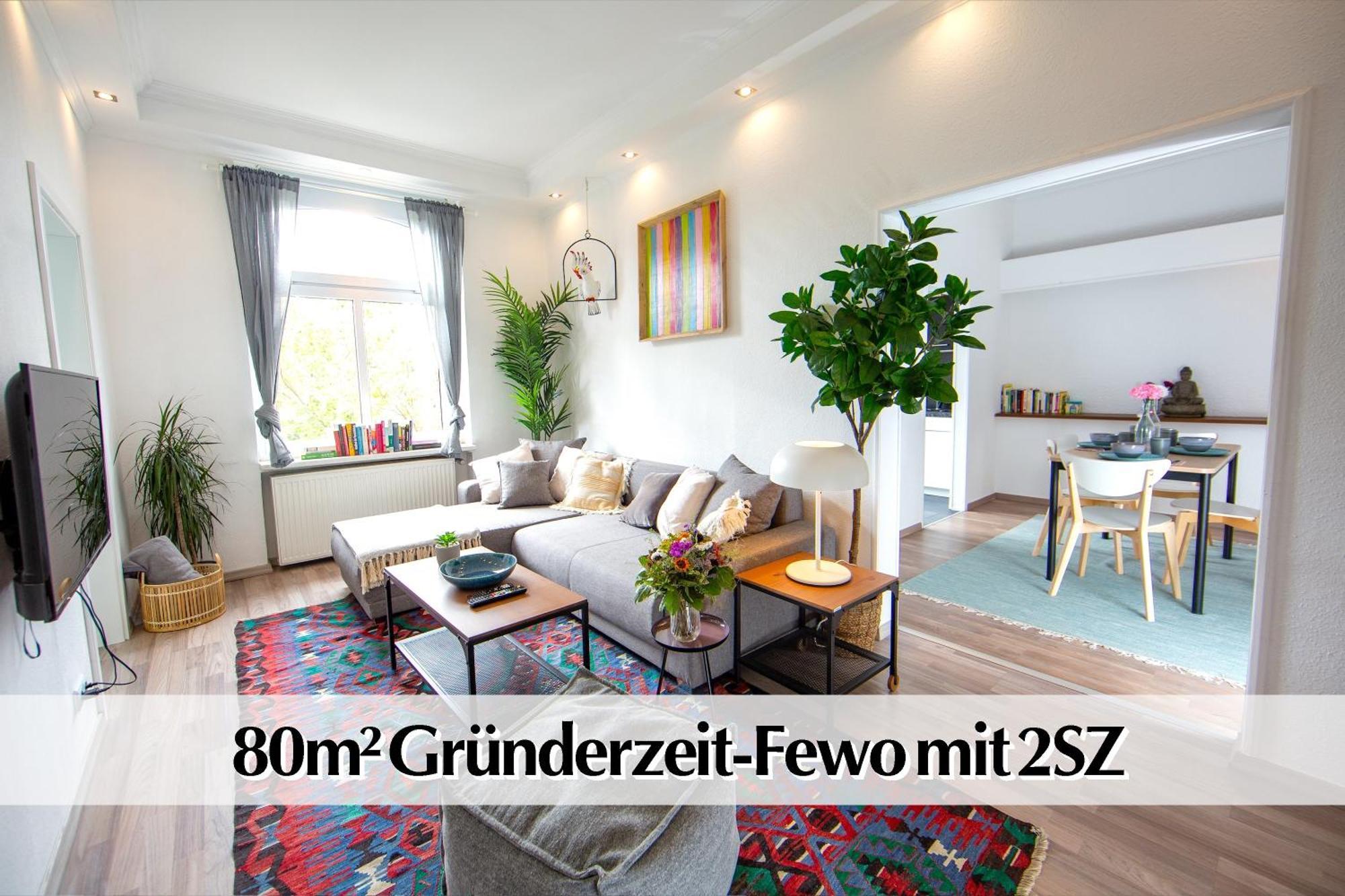 80M2 3R Wohnung Mit Privatem Parkplatz, Kingsize Betten, Smart-Tv, Etc エアフルト エクステリア 写真